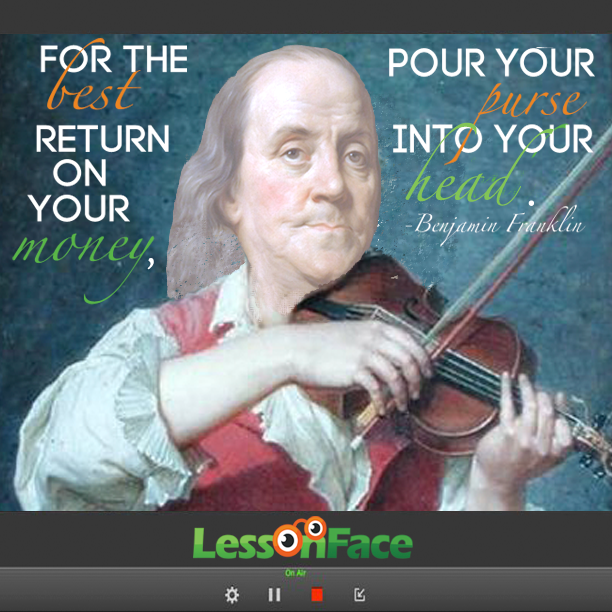 benjamin franklin recommends education as an investment