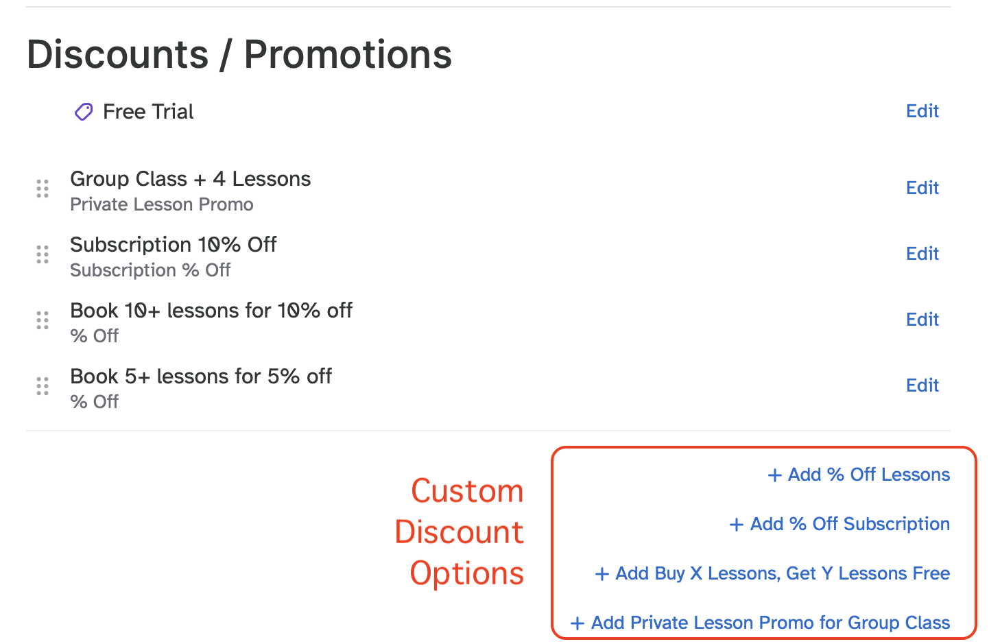 Create your own custom discounts