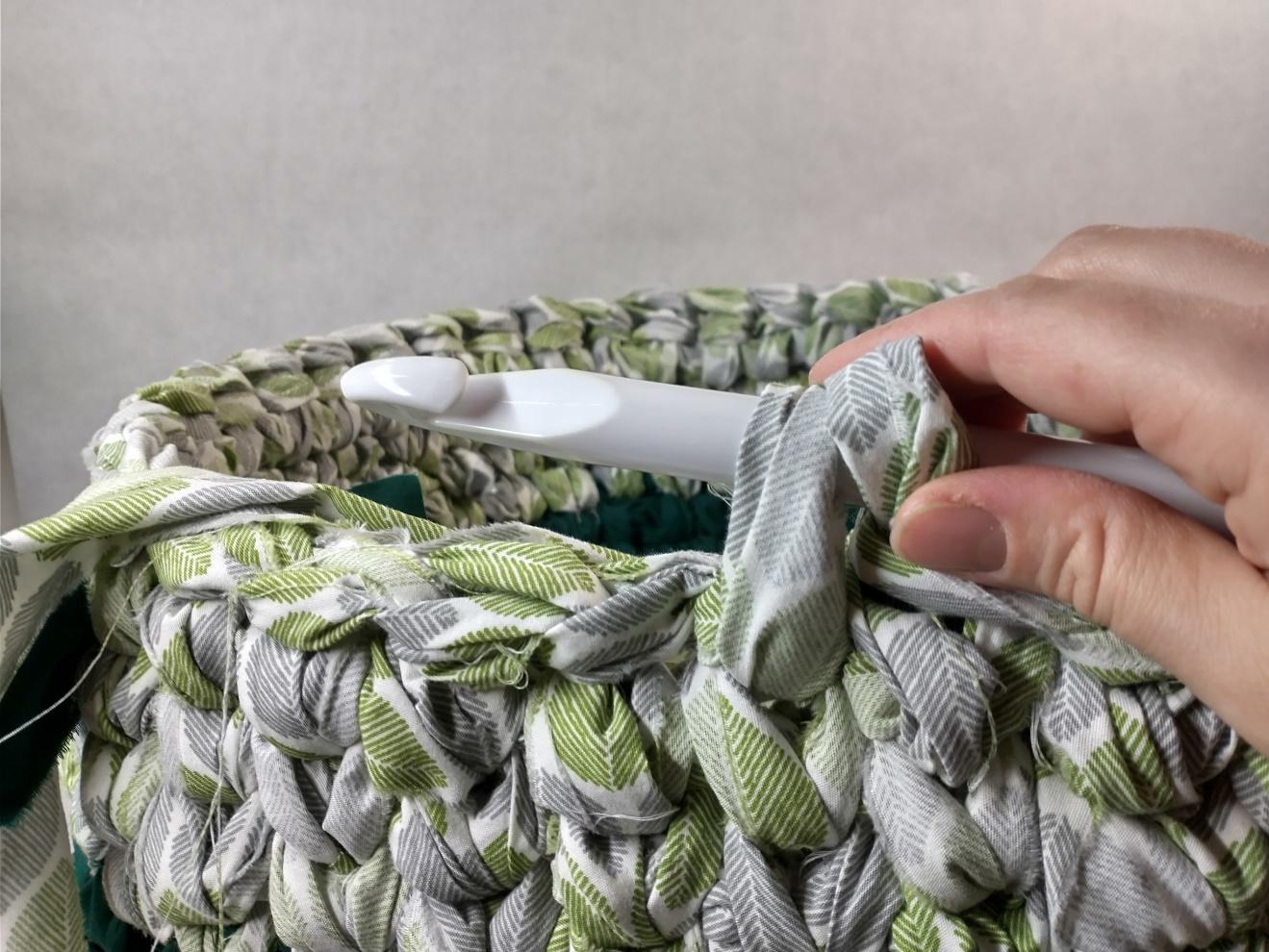 Crochet Basket From Sheets
