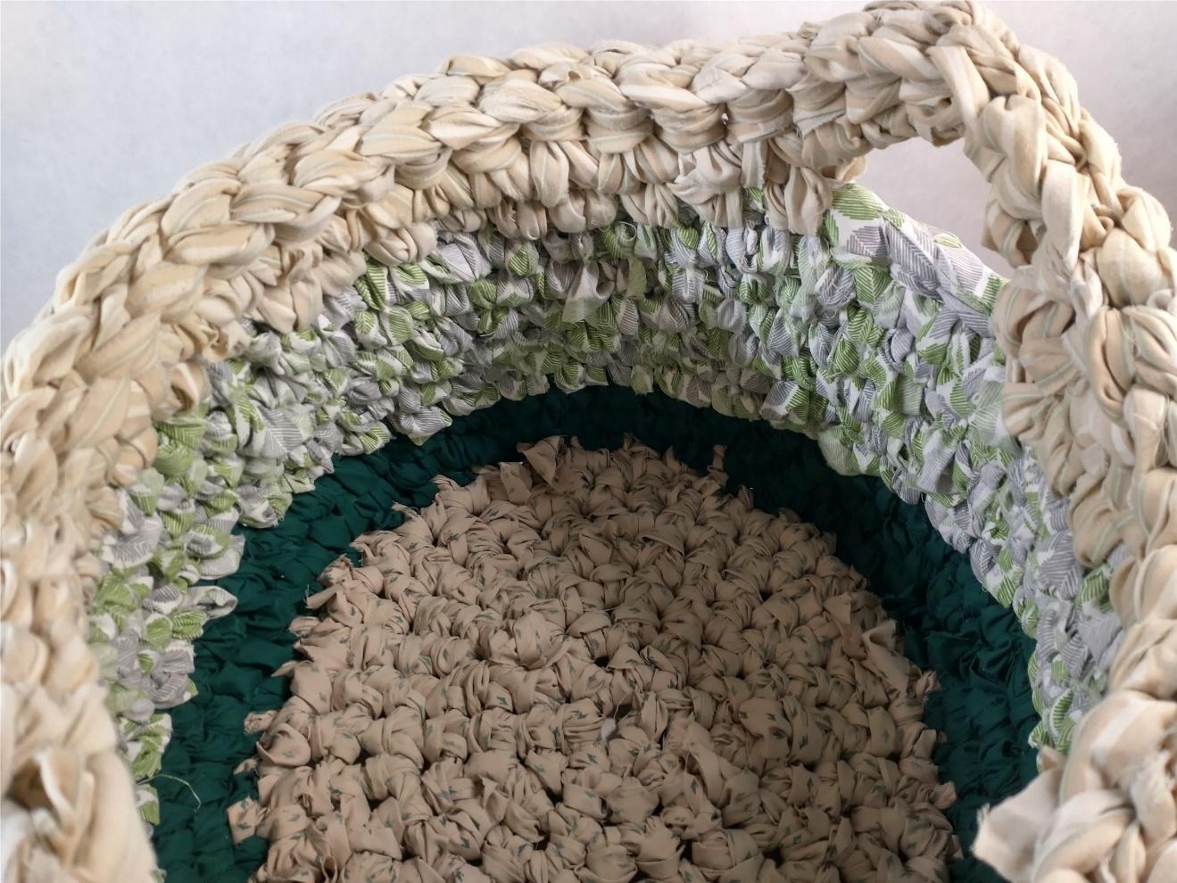 Crochet Basket From Sheets