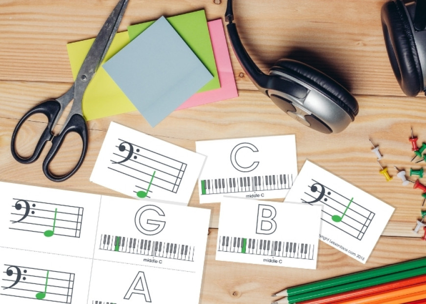 Learn how to read music with free printable flash cards