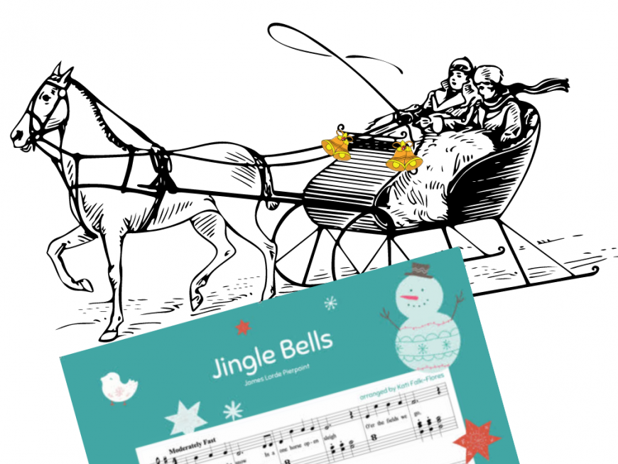 Piano Printable Sheet Music, Jingle Bells Holiday Sheet Music