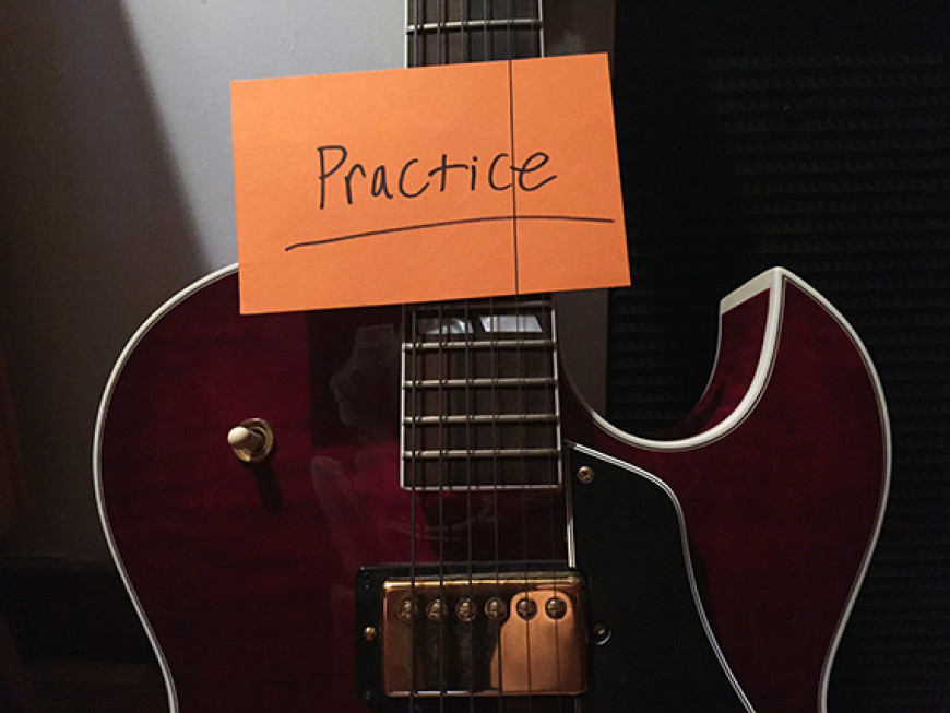 practice the guitar