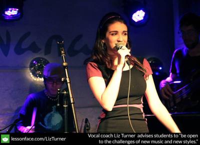 Vocal Coach Liz Turner performs