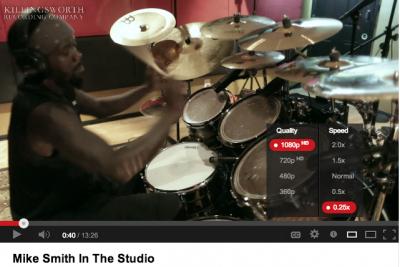 Mike Smith, Lessonface Online Drum Teacher, YouTube HTML
