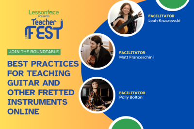 best practices for teaching guitar and other fretted instruments online