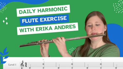 Daily Harmonic Flute Exercise Graphic