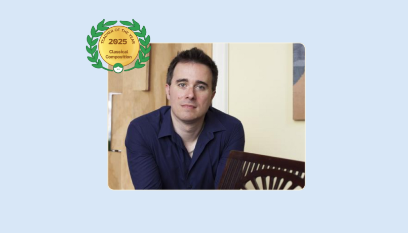 Image of 2025 Teacher of the Year for Classical Composition Antonio Gervasoni
