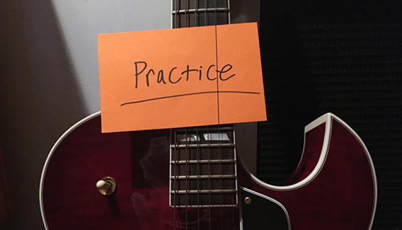 practice the guitar