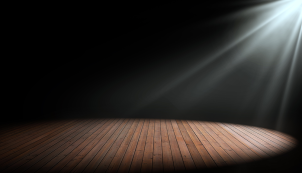 Empty stage