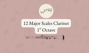 12 Major Scales on the Clarinet- 1st Octave