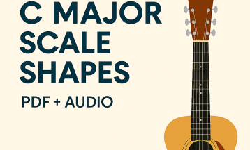C major scale shapes for guitar