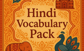 Hindi Vocabulary Pack 1