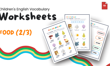 Children's English Vocabulary — Food (2/3) 🧅