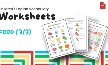 Children's English Vocabulary — Food (3/3) 🥦