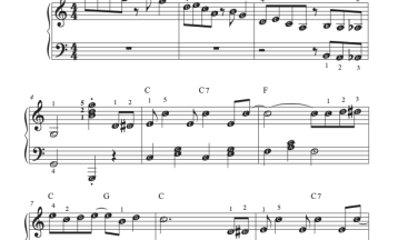 The Entertainer, easy-reader notation