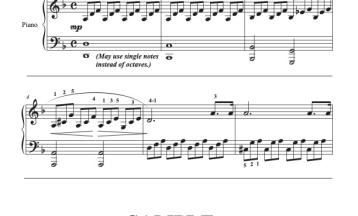 Moonlight Sonata, early intermediate arrangement