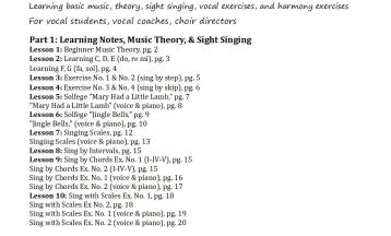 Vocal Lesson Book: Learn to Sing (Easy/Beginner)