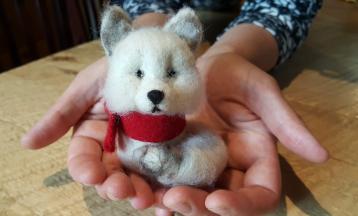 Needle Felt an Arctic Fox
