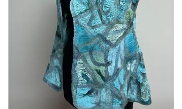 Mosaic Nuno Felt Vest