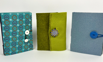 Hand Bound Books with Button Closures