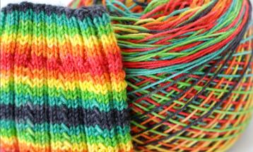 Dyeing Self Patterning Sock Yarn (A)