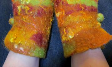 Felted Wrist-warmers