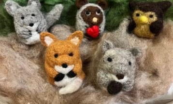 Needle-Felted Woodland Critters