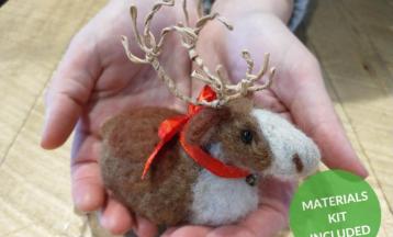Needle Felt a Reindeer