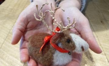 Needle Felt a Reindeer