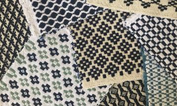 Woven Sashiko-ori Sampler - Koginzashi style