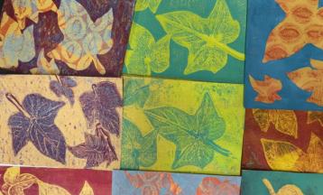 Mixed Media - Gel Plate Printing & Collage