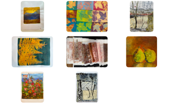 Mixed Media - Gel Plate Printing & Collage