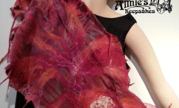 Nuno-felted Collage Scarf