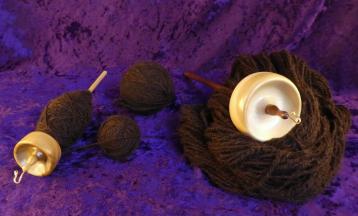 Plying Yarn on a Spindle