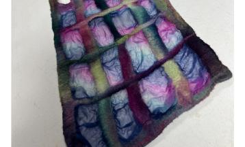 Nuno Felt a Trellis Scarf