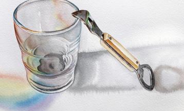 Watercolor Painting Reflective Objects: Glass, Metal and Beyond
