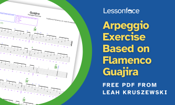 Arpeggio Exercise Based on Flamenco Guajira