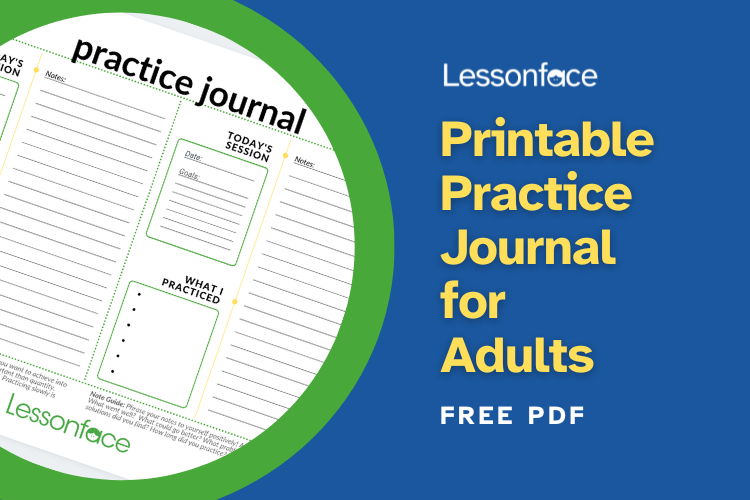 free-music-practice-journal-for-adults-lessonface for Free Printable Music Practice Log Free Music Practice Journal for Adults | Lessonface for Free Printable Music Practice Log