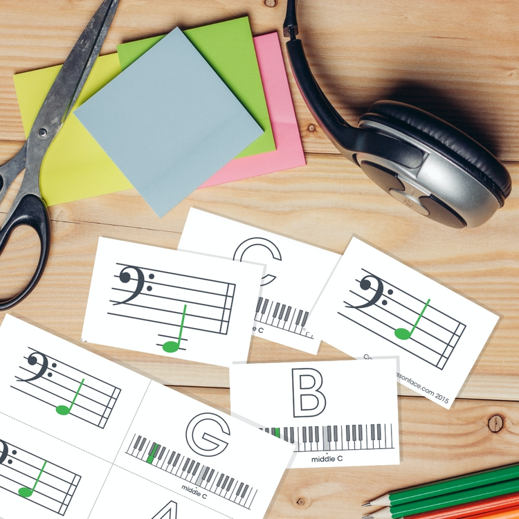 Flash Cards for Learning to Read Music