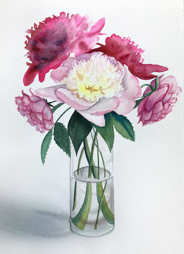 Watercolor Fundamentals of Still Life Painting (Flowers in a Vase