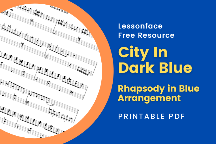 City in Dark Blue (Rhapsody in Blue Halloween Arrangement)