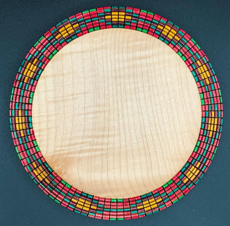 Woodturning: Plate with Basket Illusion Rim