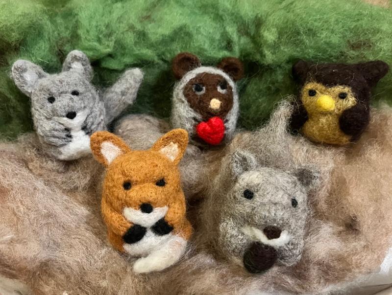 Needle-Felted Woodland Critters