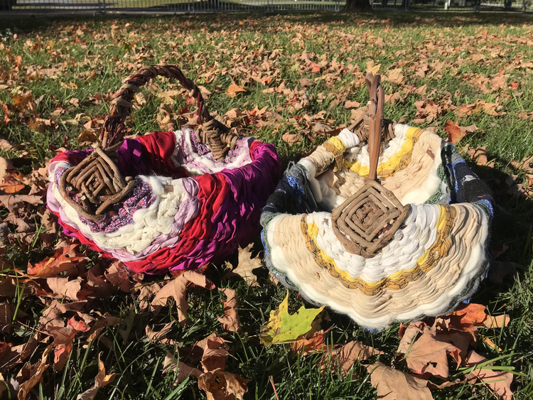 Weave a Basket with Fabric and Vines Lessonface