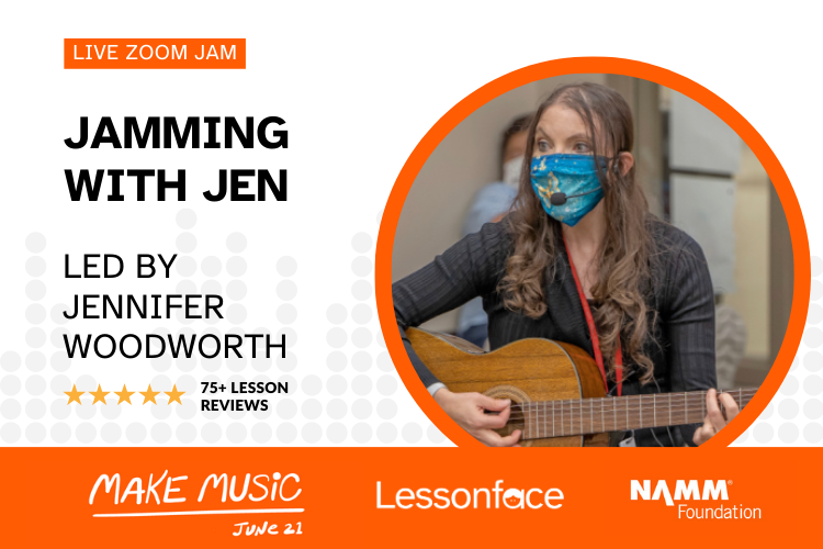 Jamming with Jen Lessonface Jams Lessonface
