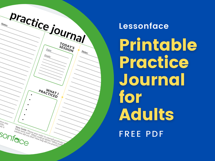 Free Music Practice Journal for Adults