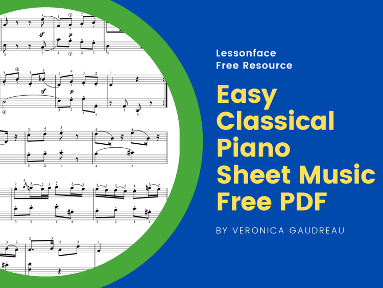 Evaluación Pericia por ejemplo Easy Classical Piano Sheet Music Free PDF | Lessonface