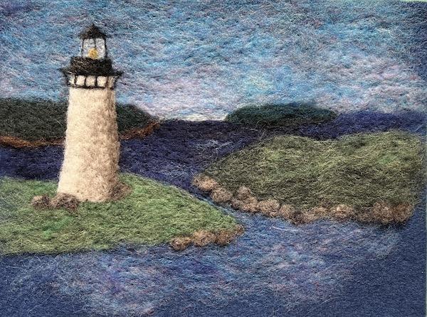 Needle Felted Single Layer Seascape with Kristen Walsh