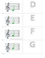 treble clef flashcards